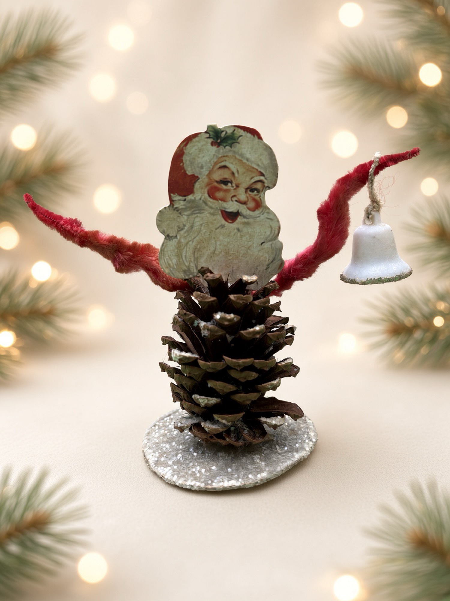 Santa with Bell — Tabletop Tableau