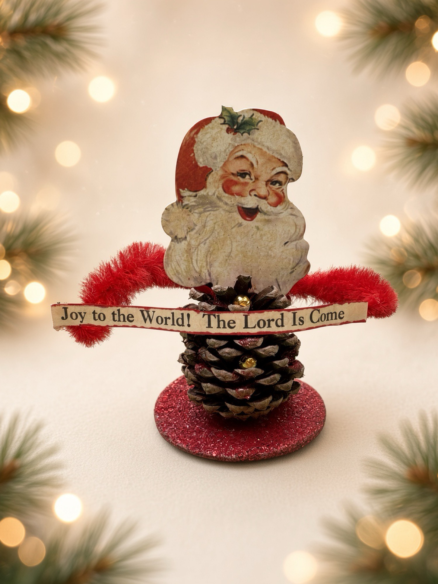 Joy to the World Santa — Tabletop Tableau