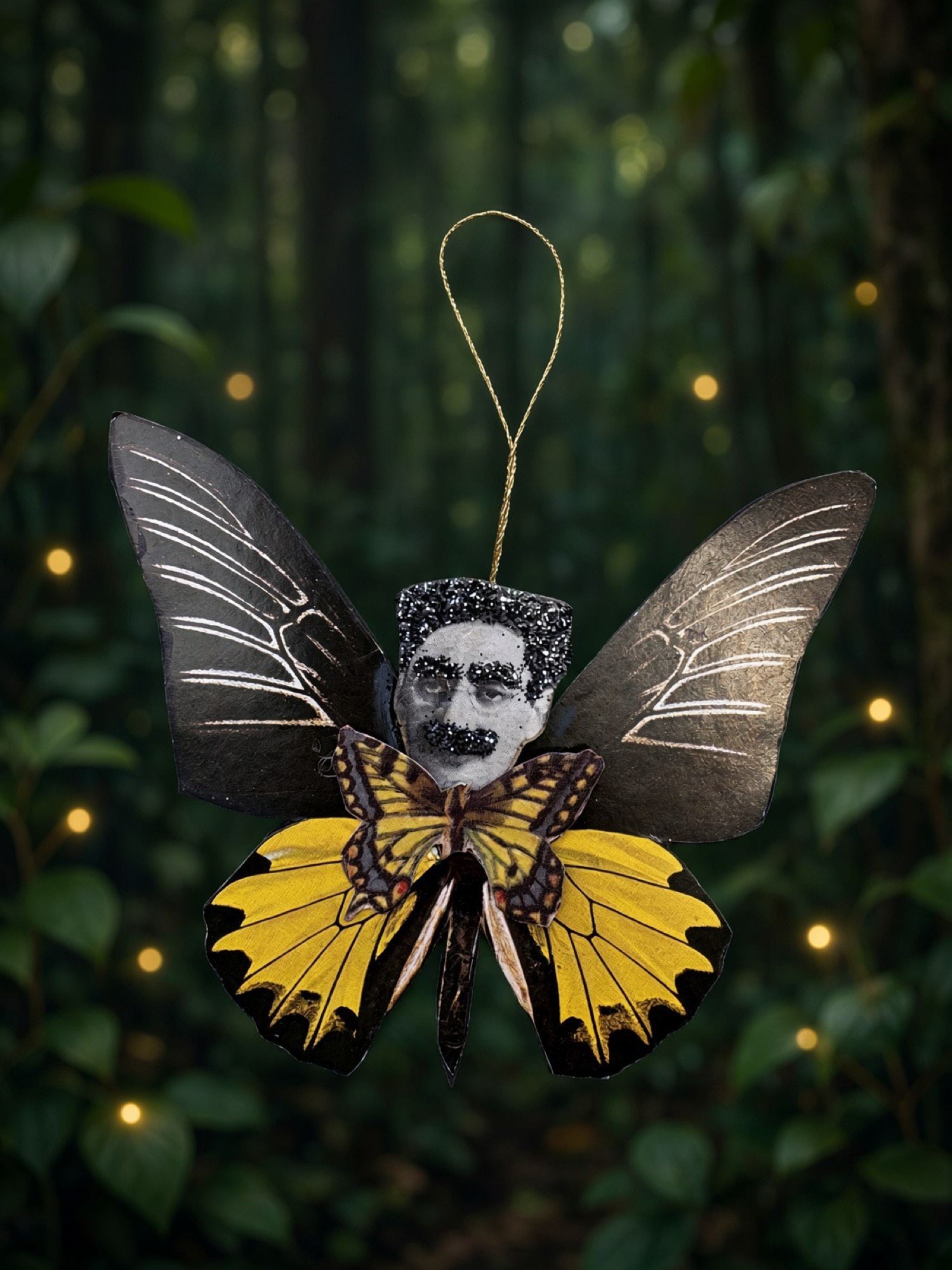 Butterfly Groucho Marx Ornament