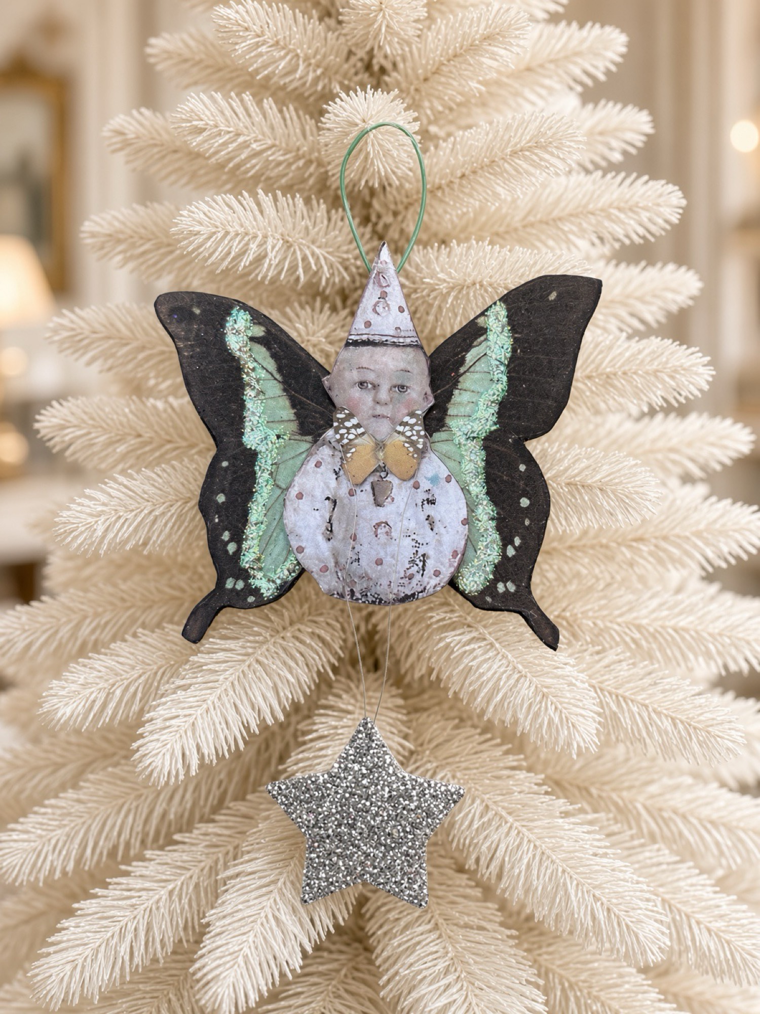 Star Child Butterfly Ornament - Image 2