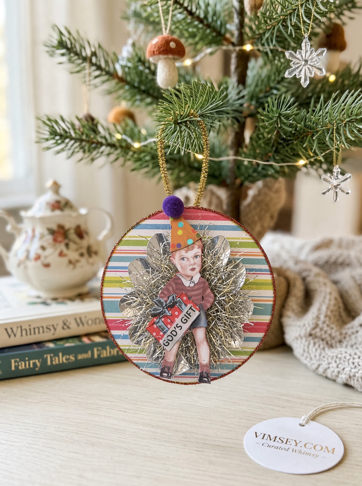 Personalized Butterfly Christmas Ornament - Image 5